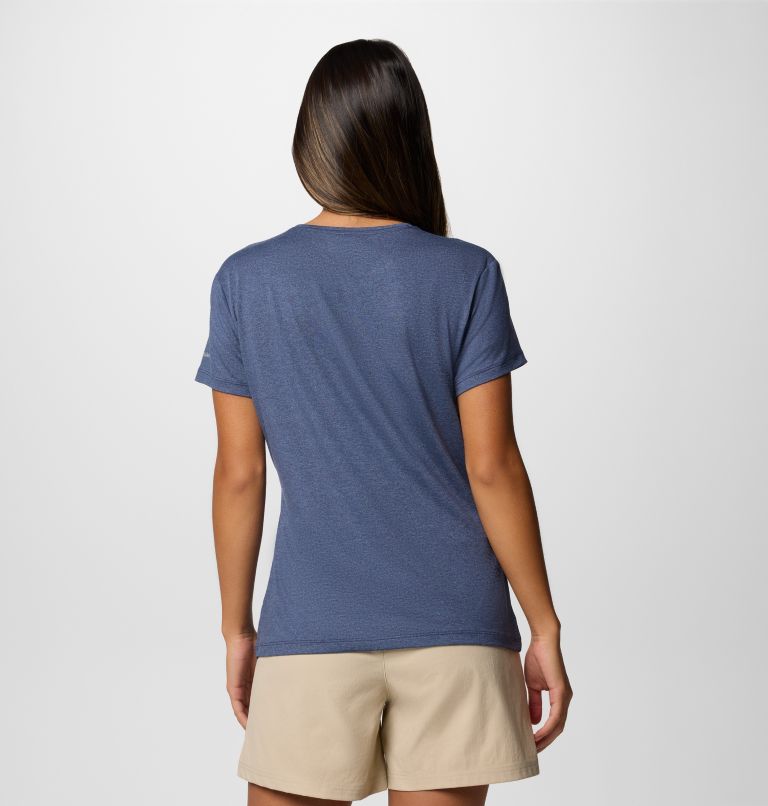 Women's Sloan Ridge Technical Graphic T-Shirt, Color: Nocturnal, Find Your Trail, image 2