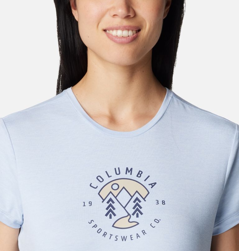 T-shirt imprimé à manches courtes Sloan Ridge pour femme, Color: Whisper Heather, Naturally Boundless, image 4
