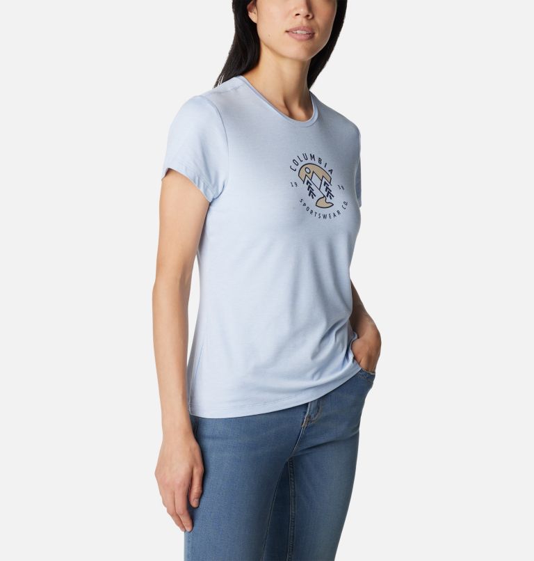 T-shirt imprimé à manches courtes Sloan Ridge pour femme, Color: Whisper Heather, Naturally Boundless, image 5