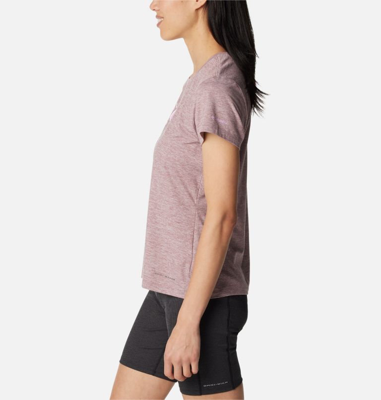 T-shirt imprimé à manches courtes Sloan Ridge pour femme, Color: Fig Heather, Naturally Boundless, image 3