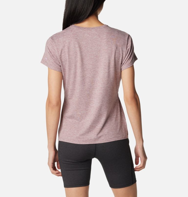 T-shirt imprimé à manches courtes Sloan Ridge pour femme, Color: Fig Heather, Naturally Boundless, image 2