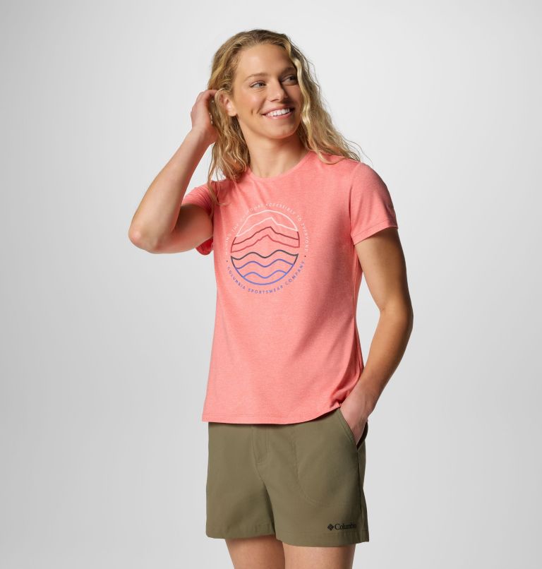 T-shirt Graphique Technique Solan Ridge Femme, Color: Alpenglow, Find Your Trail, image 5