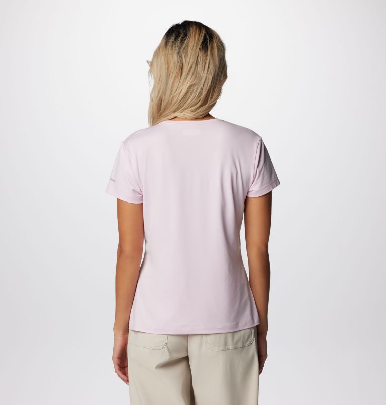 Sloan Ridge Graphic SS Tee, Color: Pink Dawn Heather, Linear Landscape, image 2