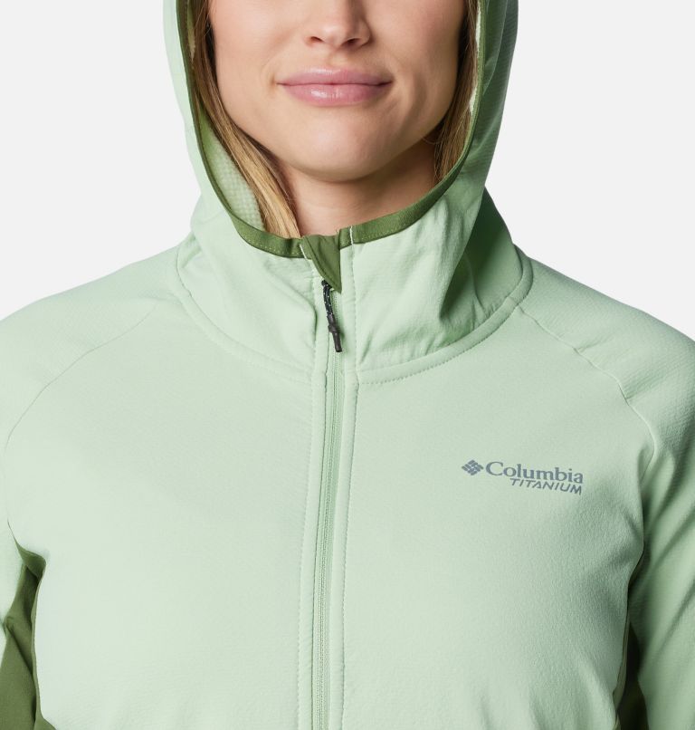 Columbia - Forro polar técnico con capucha Spectre Ridge - Sage Leaf Talla XL - Mujer