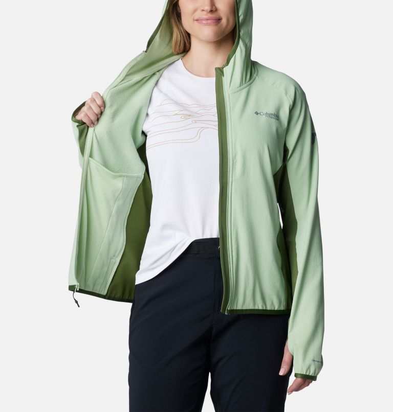 Columbia - Forro polar técnico con capucha Spectre Ridge - Sage Leaf Talla XL - Mujer