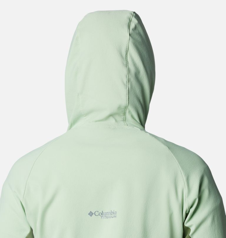 Women's Spectre Ridge Hooded Technical Fleece, Color: Sage Leaf, image 6