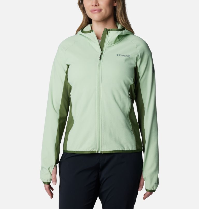 Columbia - Forro polar técnico con capucha Spectre Ridge - Sage Leaf Talla XL - Mujer