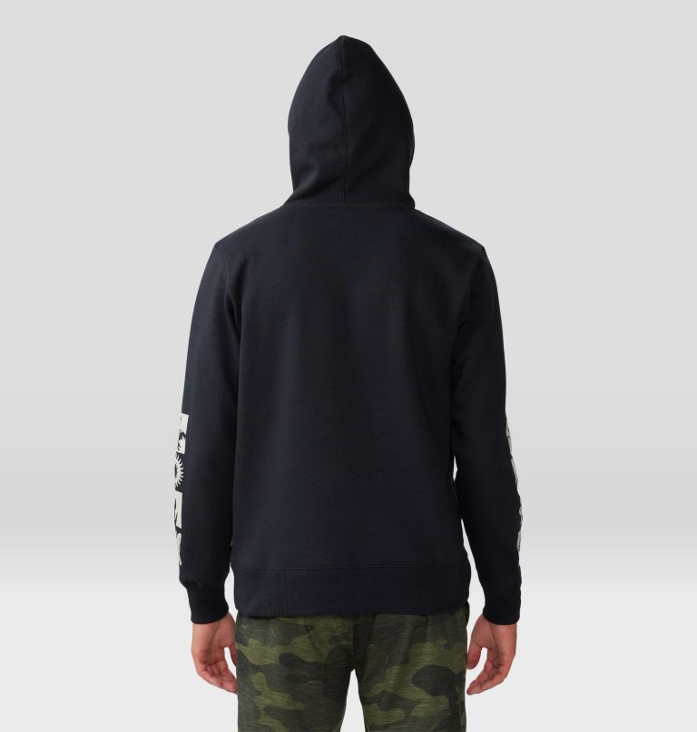 Chandail à capuchon Desert Check Homme, Color: Black, image 2