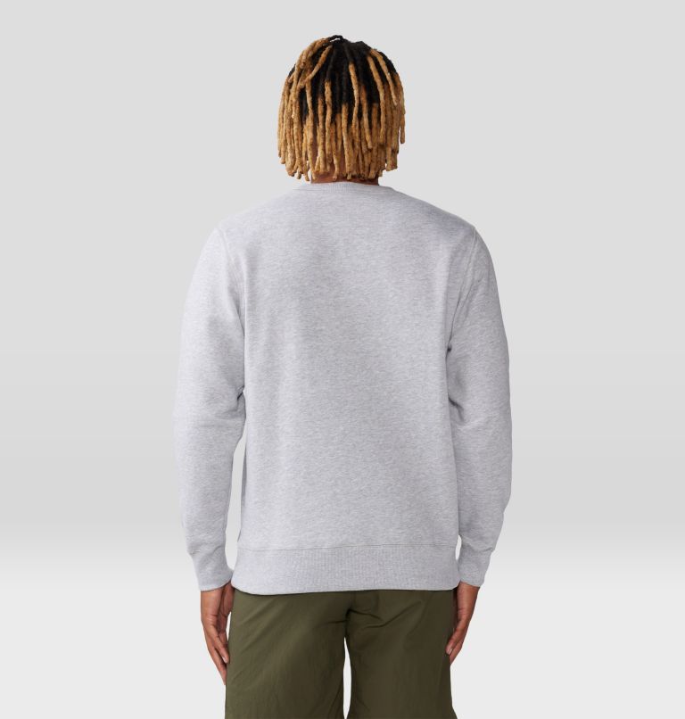 Men's Jagged Peak Pullover Crew, Color: Hardwear Grey Heather, image 2