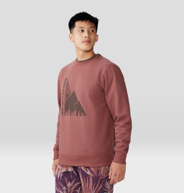 Jagged Peak Pullover Crew | 643 | XL, Color: Clay Earth, image 5