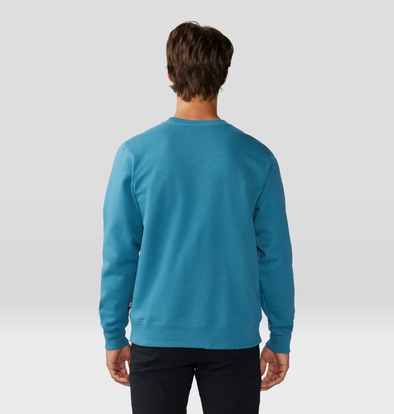 Men's MHW Abstract Type Pullover Crew, Color: Caspian, image 2