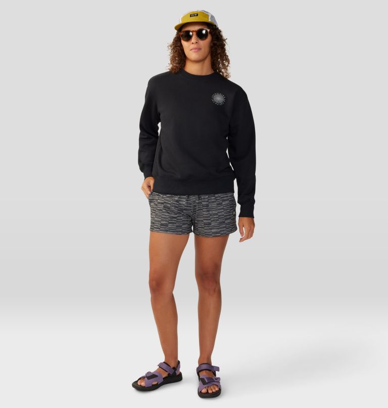 Women's Spiral Pullover Crew, Color: Black, image 6