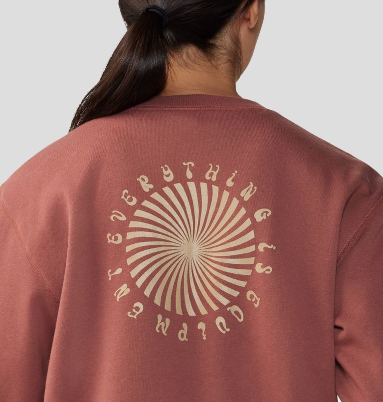 Women's Spiral Pullover Crew, Color: Clay Earth, image 5