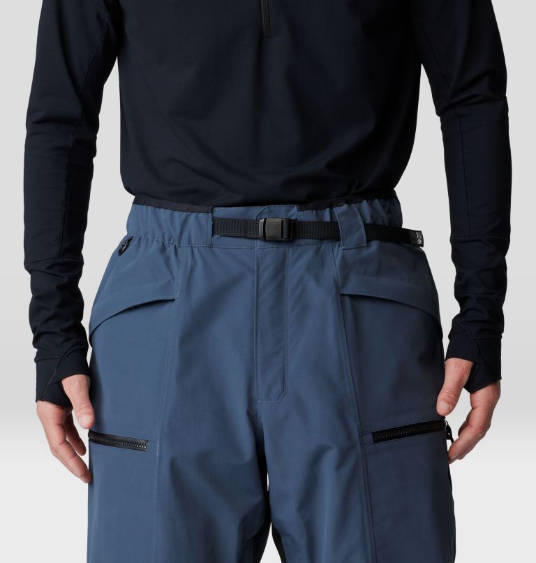 Men's First Tracks Pant, Color: Moon Blue, Black, image 5