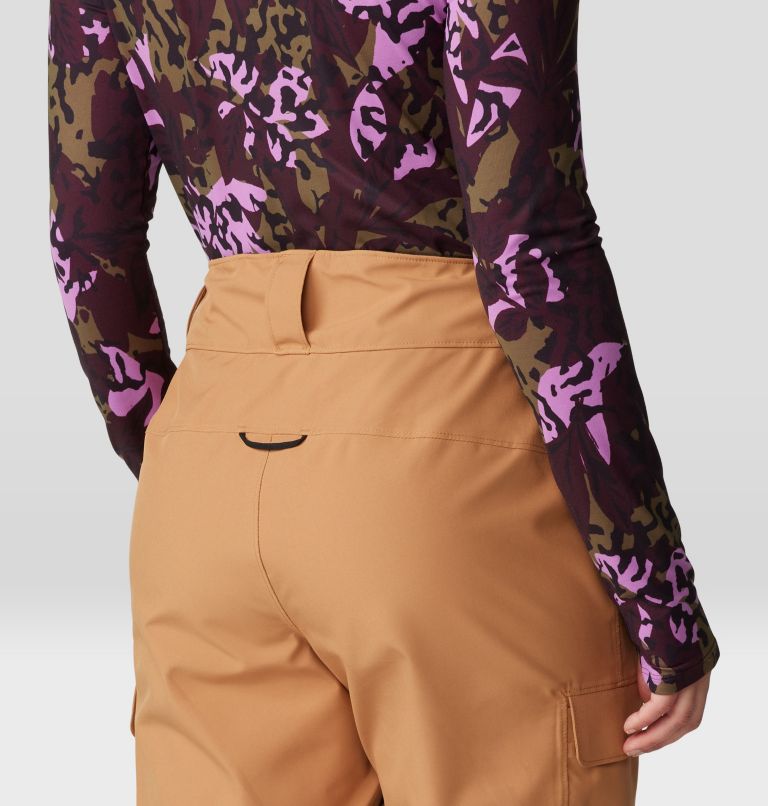 Women's Powder Maven Pant, Color: Copper Clay, Black, image 6