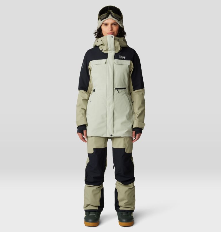Women's Powder Maven Pant, Color: Mantis Green / Black, image 13