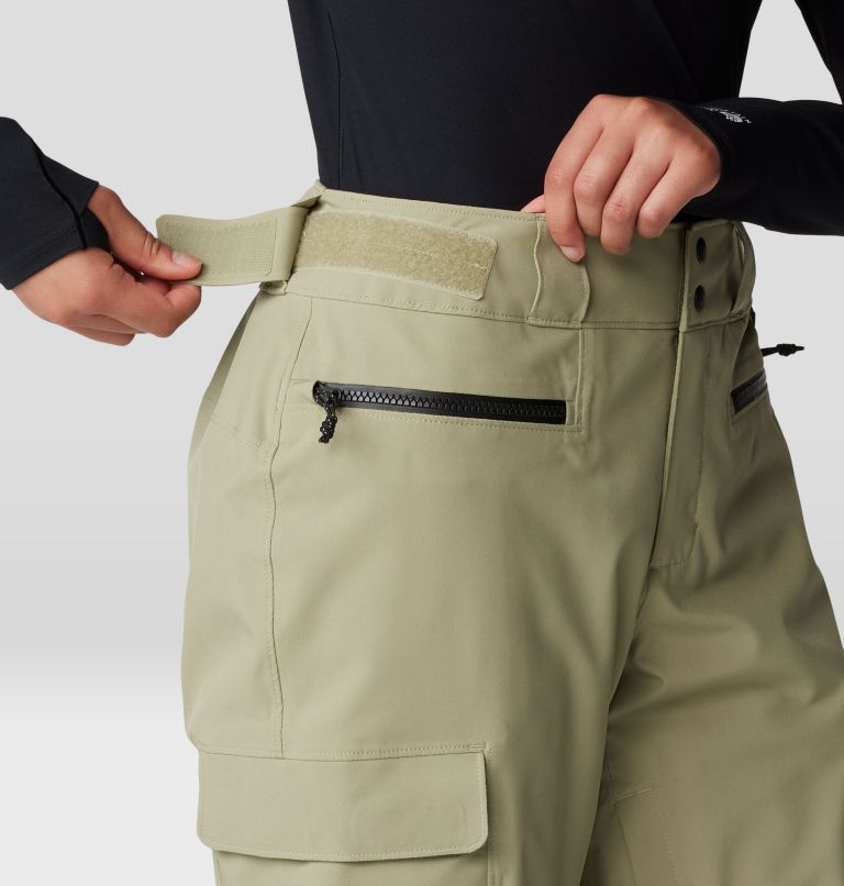 Women's Powder Maven Pant, Color: Mantis Green / Black, image 7