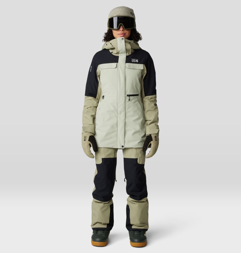 Women's Powder Maven Pant, Color: Mantis Green / Black, image 12