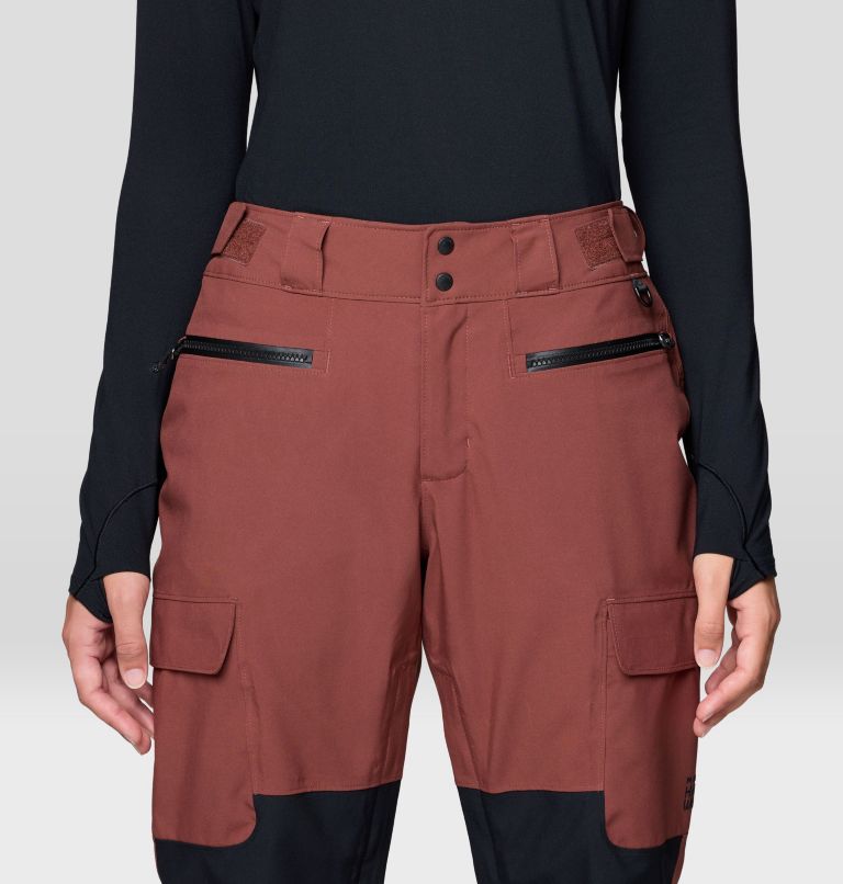 Women's Powder Maven Pant, Color: Bourbon Brown, Black, image 6