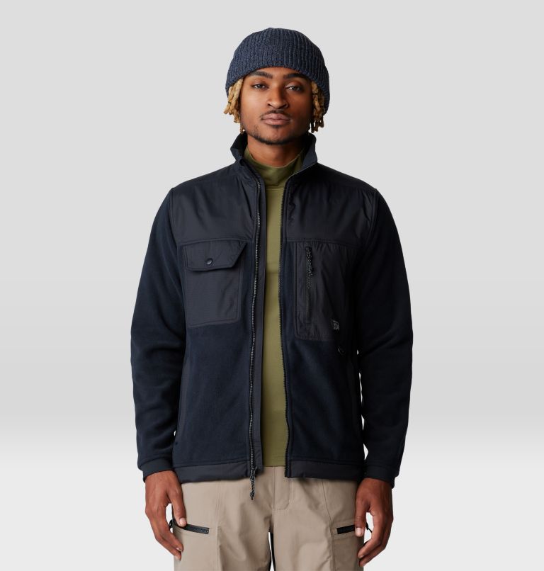 Men's First Tracks Fleece Full Zip Jacket, Color: Black, image 6