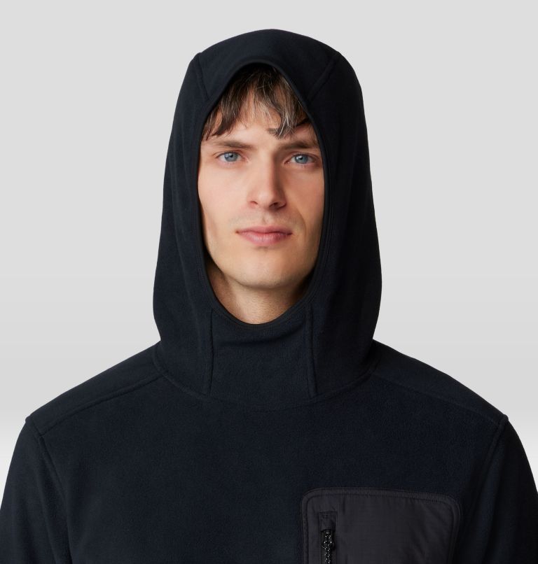 Men's First Tracks Fleece Pullover Hoody, Color: Black, image 4