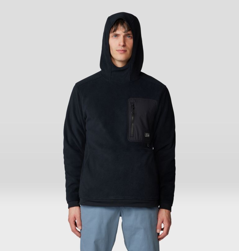 Men's First Tracks Fleece Pullover Hoody, Color: Black, image 7