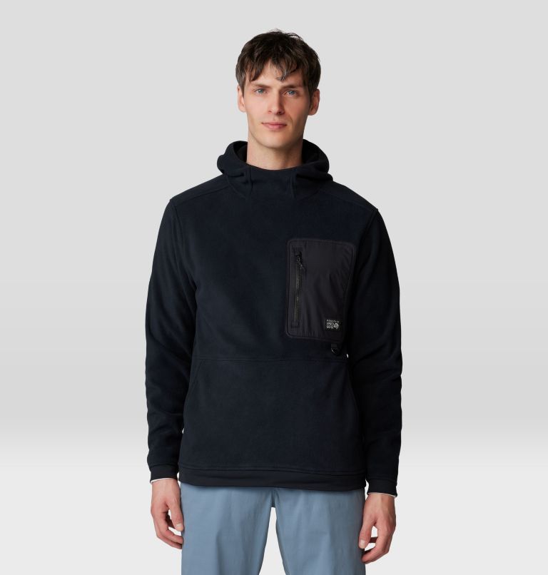 Men's First Tracks Fleece Pullover Hoody, Color: Black, image 8