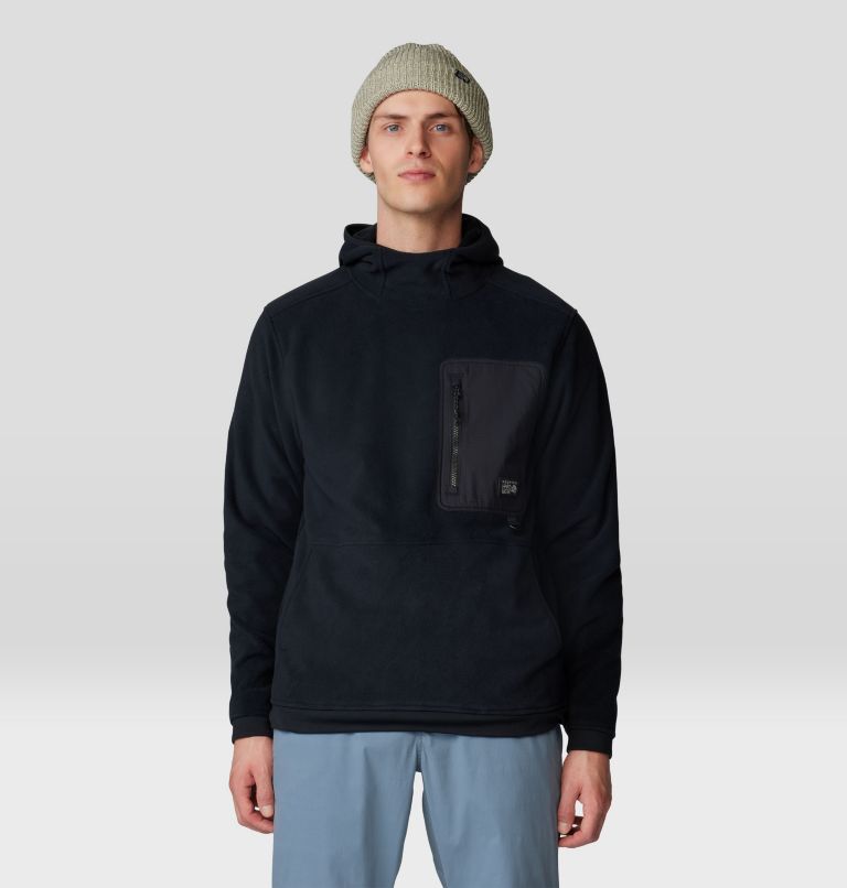 Men's First Tracks Fleece Pullover Hoody, Color: Black, image 1