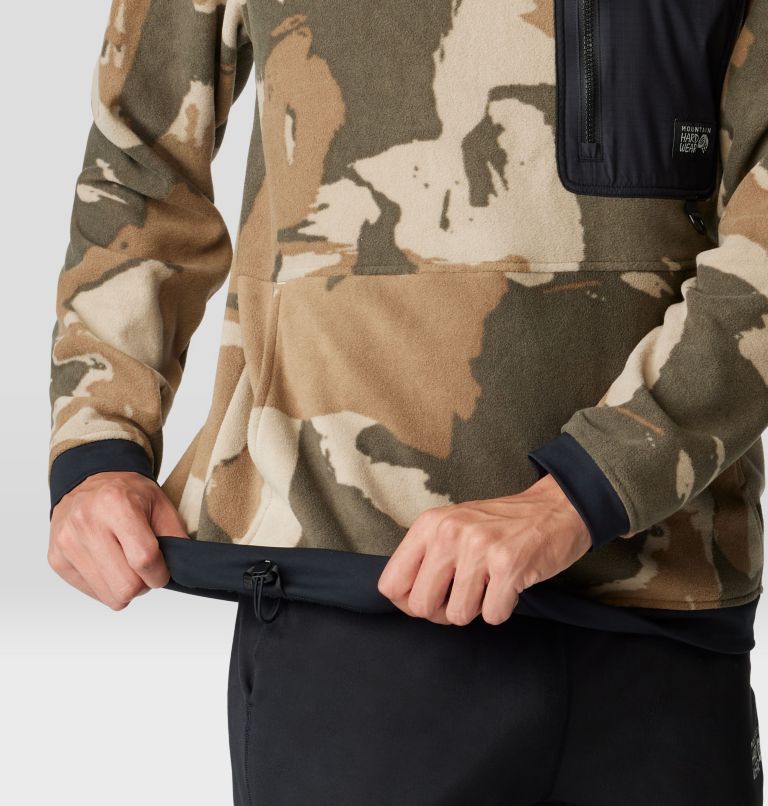 Men's First Tracks Fleece Pullover Hoody, Color: Badlands Heather, Black, image 5