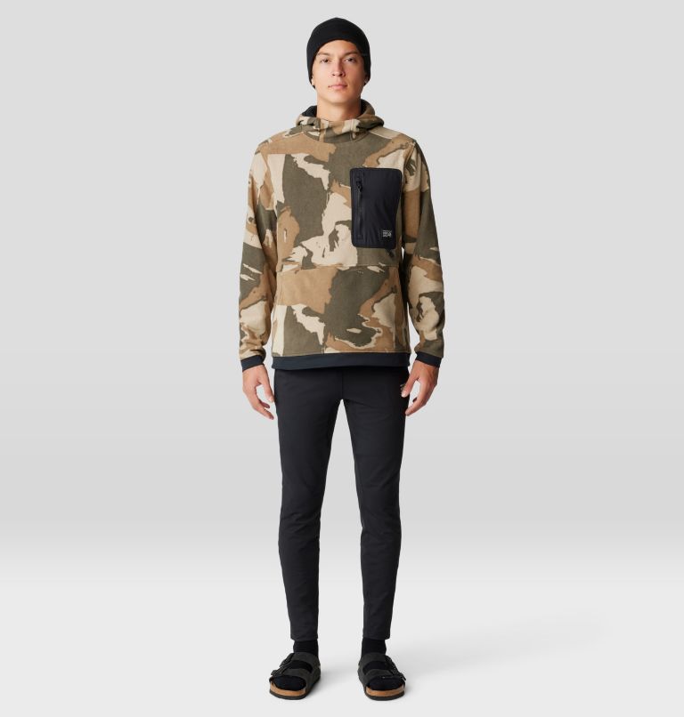 Men's First Tracks Fleece Pullover Hoody, Color: Badlands Heather, Black, image 7