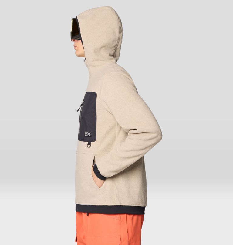 Men's First Tracks Fleece Pullover Hoody, Color: Badlands Heather, Black, image 4