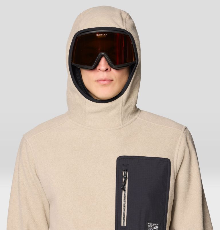 Men's First Tracks Fleece Pullover Hoody, Color: Badlands Heather, Black, image 5