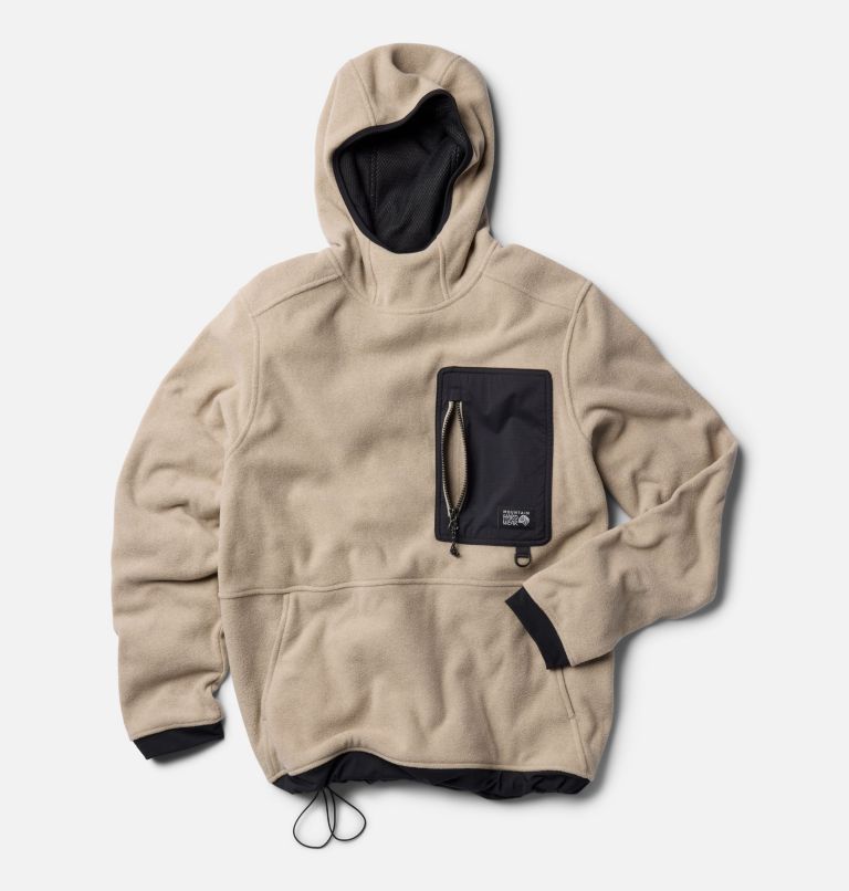 Men's First Tracks Fleece Pullover Hoody, Color: Badlands Heather, Black, image 2