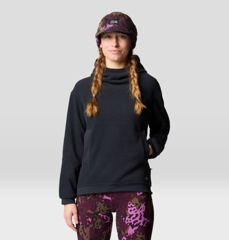 Women's Powder Maven Fleece Pullover Hoody, Color: Black, image 6