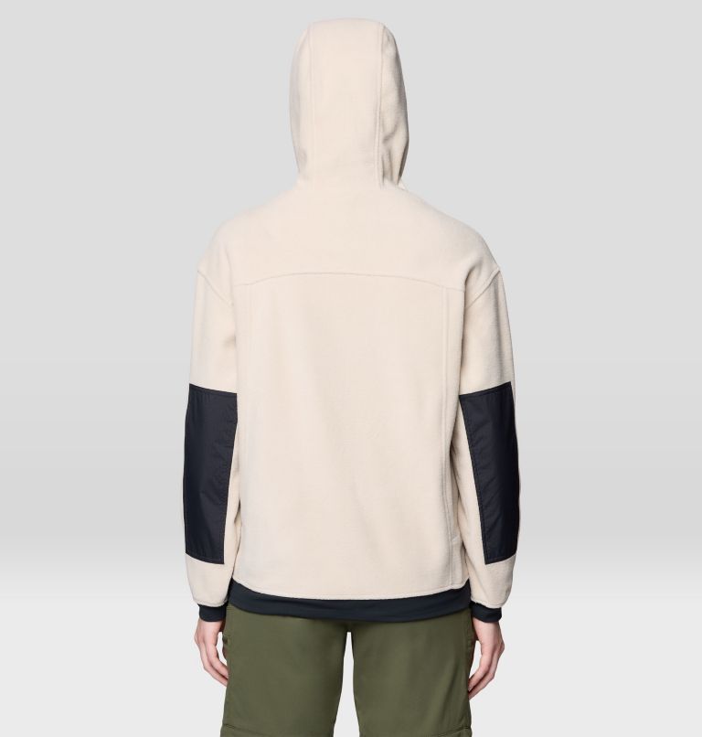 Women's Powder Maven Fleece Pullover Hoody, Color: Fossil, Black, image 2