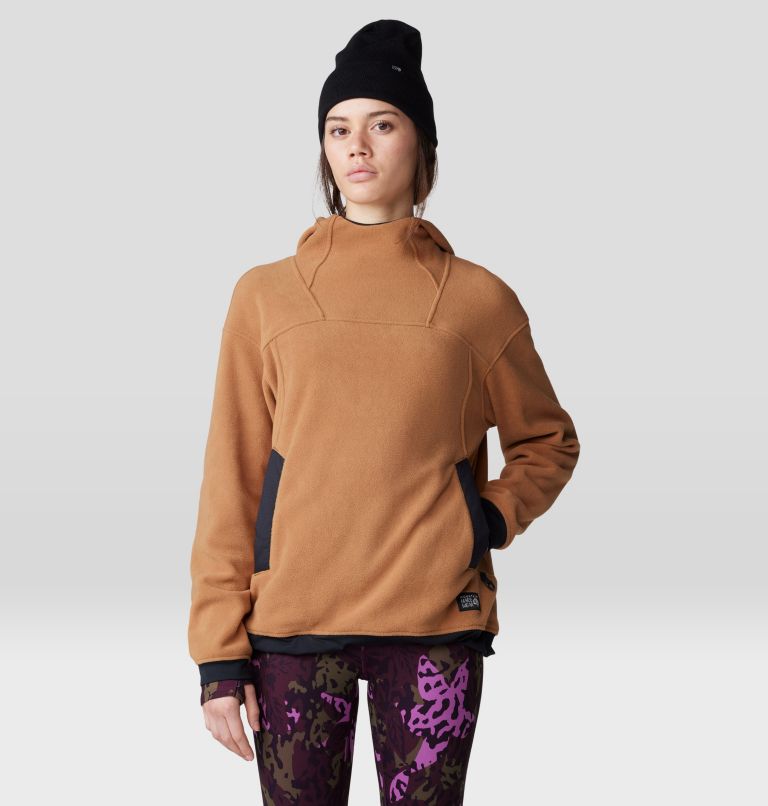 Women's Powder Maven Fleece Pullover Hoody, Color: Copper Clay, image 6