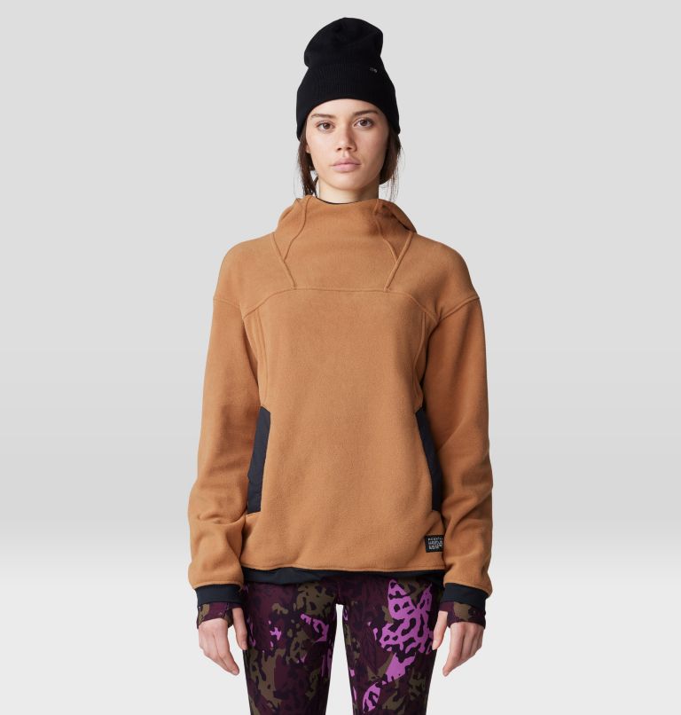 Women's Powder Maven Fleece Pullover Hoody, Color: Copper Clay, image 7