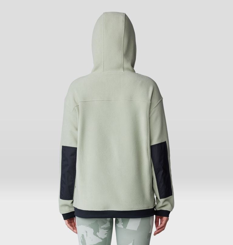 Women's Powder Maven Fleece Pullover Hoody, Color: White Sage, image 2