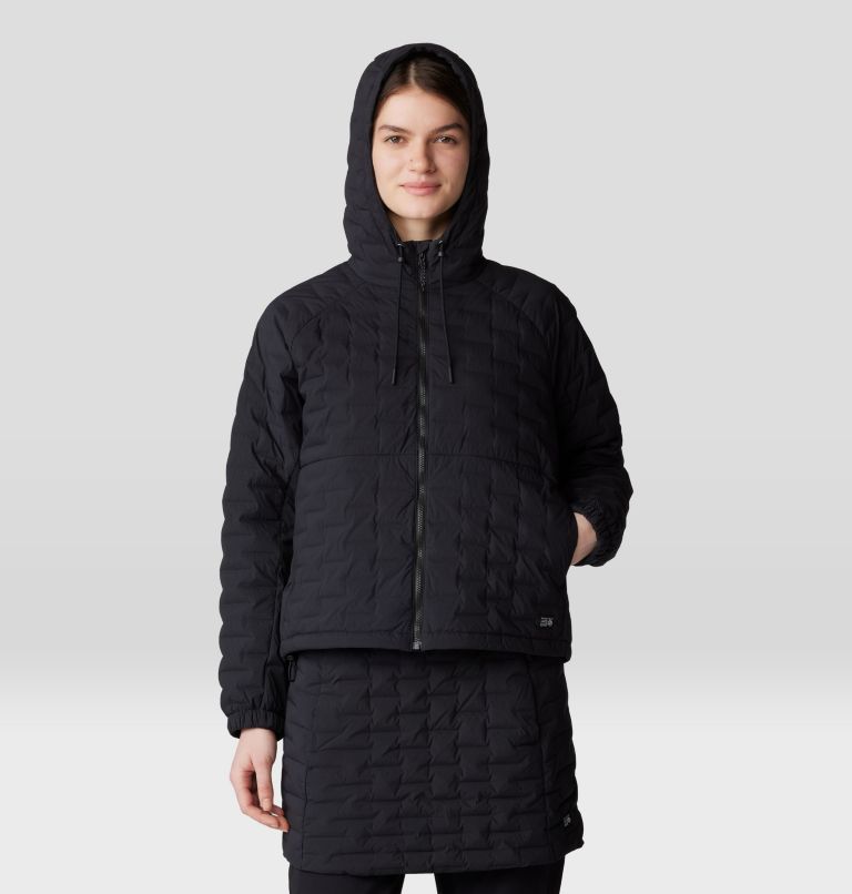 Women's Stretchdown Light Full Zip Hoody, Color: Black, image 9