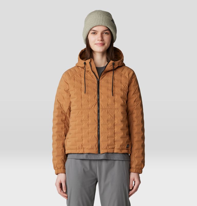 Women's Stretchdown Light Full Zip Hoody, Color: Copper Clay, image 1
