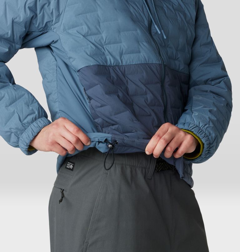 Women's Stretchdown Light Full Zip Hoody, Color: Adriatic Blue, Moon Blue, image 5