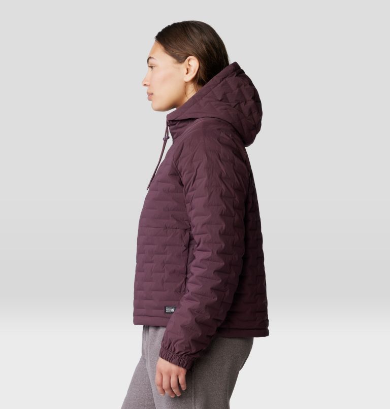 Women's Stretchdown Light Full Zip Hoody, Color: Blackberry, image 3