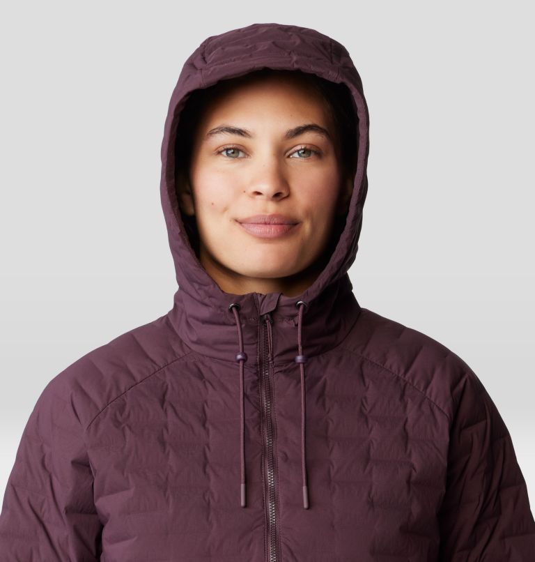 Women's Stretchdown Light Full Zip Hoody, Color: Blackberry, image 4