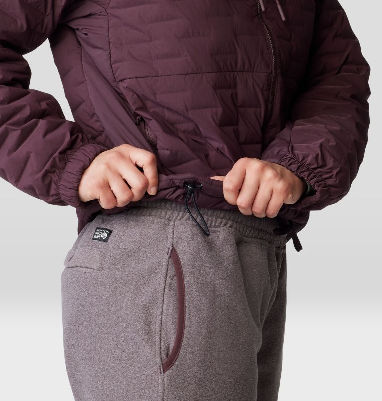 Women's Stretchdown Light Full Zip Hoody, Color: Blackberry, image 6
