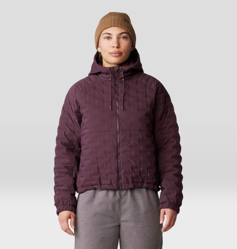Women's Stretchdown Light Full Zip Hoody, Color: Blackberry, image 9