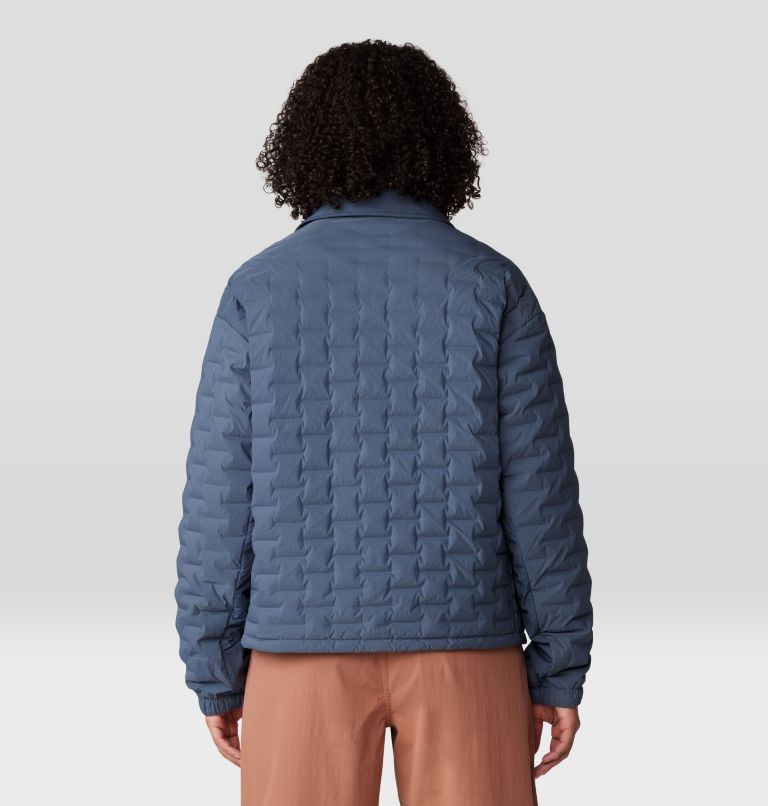 Women's Stretchdown Light Snap Jacket, Color: Moon Blue, image 2
