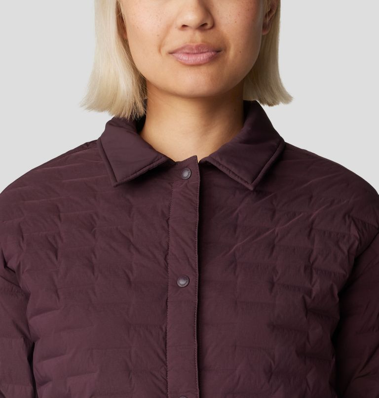 Women's Stretchdown Light Snap Jacket, Color: Blackberry, image 4