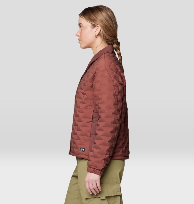 Women's Stretchdown Light Snap Jacket, Color: Bourbon Brown, image 4