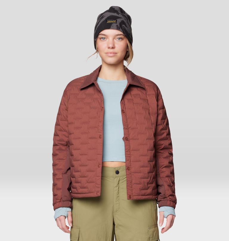 Women's Stretchdown Light Snap Jacket, Color: Bourbon Brown, image 5