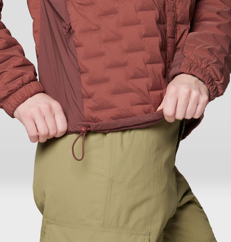 Women's Stretchdown Light Snap Jacket, Color: Bourbon Brown, image 6